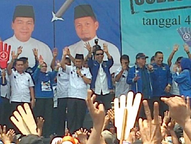 Ramai dan Antusias, Achmad - Masrul Kasmy Terharu Kampanye di Kuansing