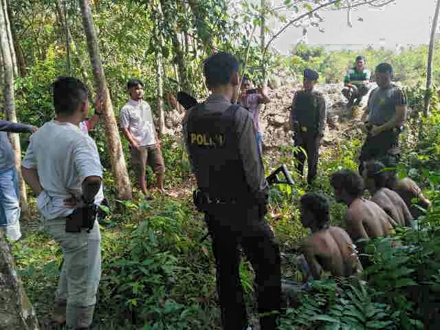 Mendompeng di Kuansing, Empat Warga Pati Kembali Dibekuk Polisi