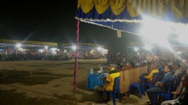 Warga Desa Beringin Jaya Singingi Hilir Padati Kampanye Terbatas Pasangan IKO
