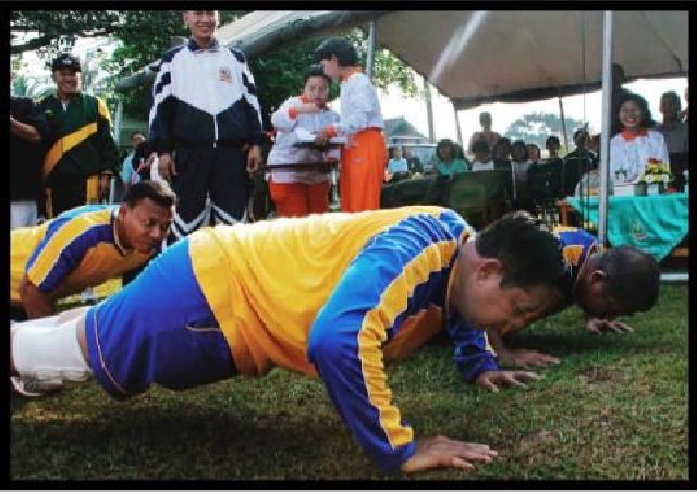 Kalah Main Bola, Presiden SBY Dihukum Push Up 30 Kali