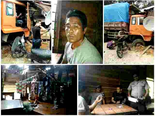 Lagi-lagi Akibat Rem Blong, Sebuah Warung di desa Kasang Hancur Dihantam Truk Batubara
