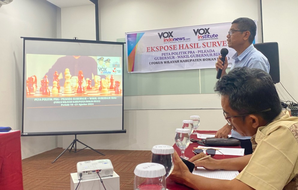 Survei Pra Pilgub 2024 Vox Institut,  Elektabilitas Syamsuar-Mawardi Tertinggi di Rohul