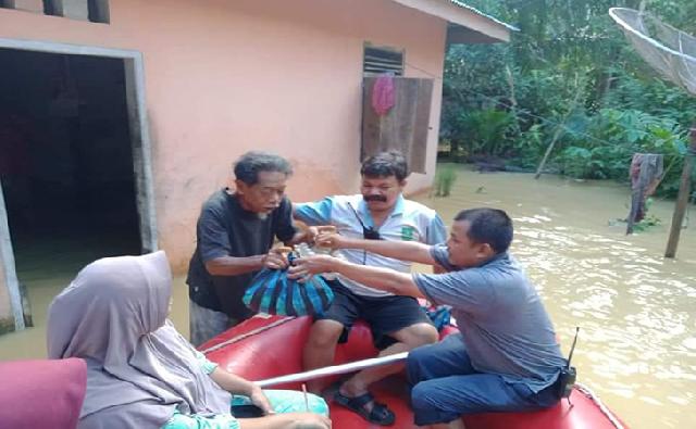 Sungai Batang Potai Meluap, Puluhan Rumah Warga Desa Pantai Kebanjiran 