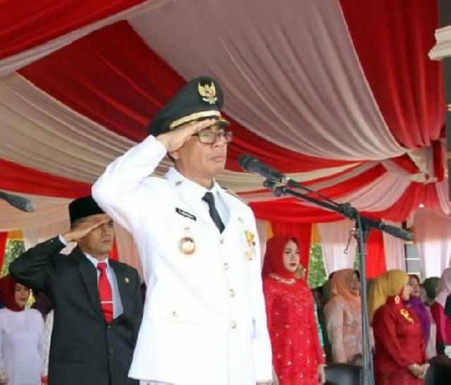 Sempena Hari Pers Nasional, Bupati Mursini Terima PWI Riau Award 2017