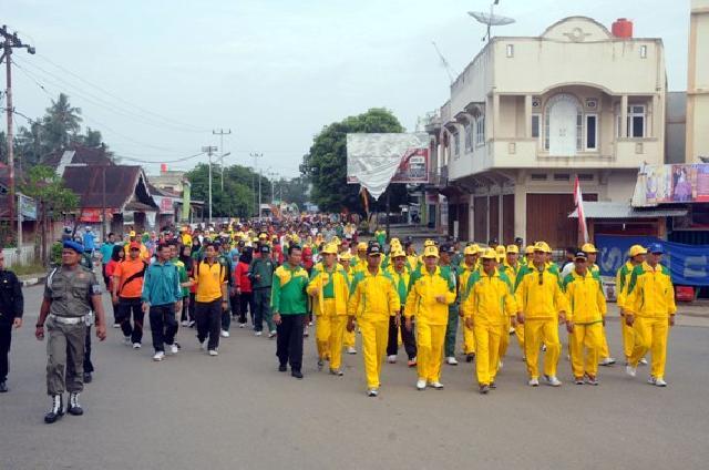 Besok Gerak Jalan Santai HUT Kuansing, Empat Sepeda Motor Diperebutkan