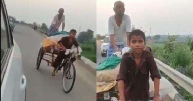 Bocah Ini Membawa Pulang Ayahnya Dengan Mengayuh Sepeda Sejauh 600 Km 