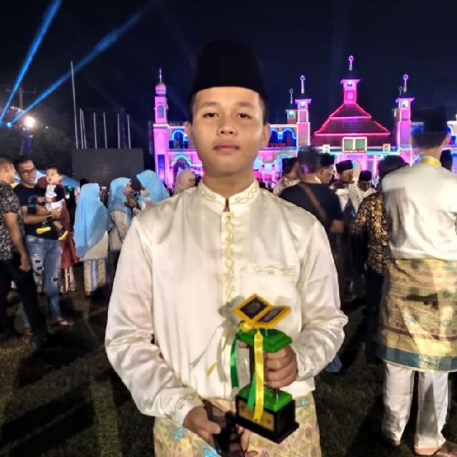 Aljuanda Kurniansyah, Remaja Kuansing Wakili Riau Diajang STQ Nasional Di Maluku Utara