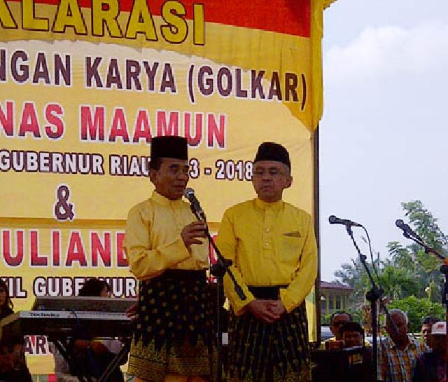 Tuntas Deklarasi, Annas-Andi Mendafkar ke KPU Riau