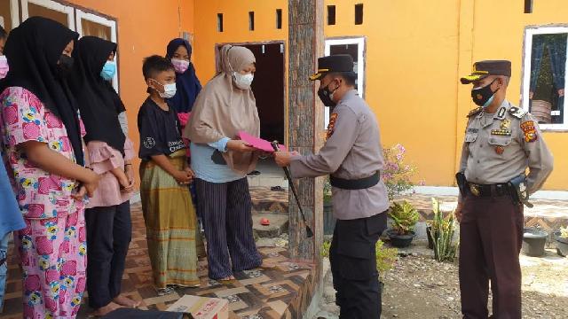 1 Muharram 1443 H, Kapolres Kuansing Salurkan Bantuan Ke Panti Asuhan Dan Anggota