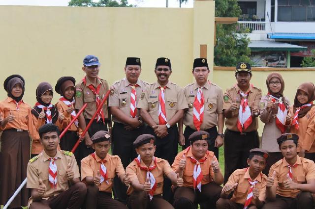 Kwarcab Pramuka Kuansing Ikuti Kemah Saka Wira kartika se- Riau