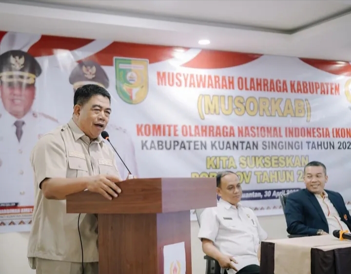 Aklamasi, Andi Cahyadi Kembali Terpilih Sebagai Ketua KONI Kuansing 2025-2029
