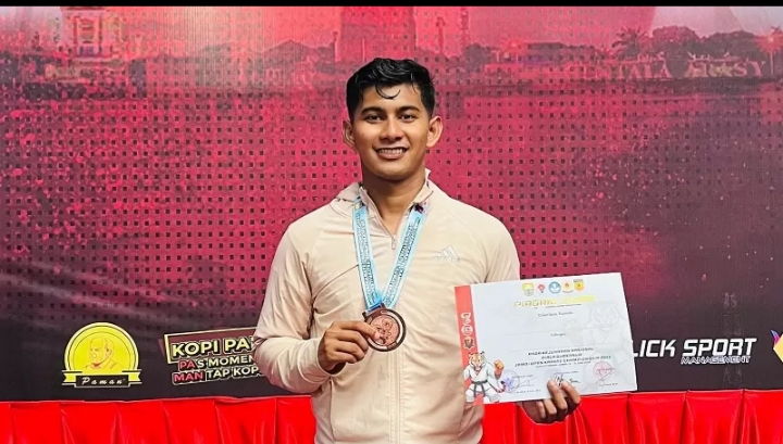 Raih Medali Perunggu Karate, Bripda Hafidh Pratama Beri Kado Spesial Hari Bhayangkara Ke-79