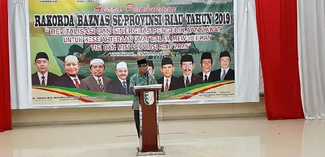 Bupati Buka Rakerda Baznas se-Riau dan Dialog  Kerukunan Umat Beragama 