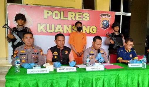 Pelaku Pembunuhan di Cerenti Ditangkap Saat Kabur ke Inuman
