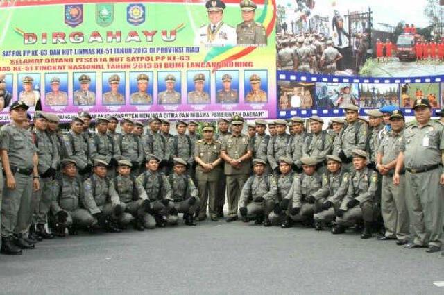 Wabup Hadiri HUT Satpol PP Tingkat Provinsi Riau di Pekanbaru