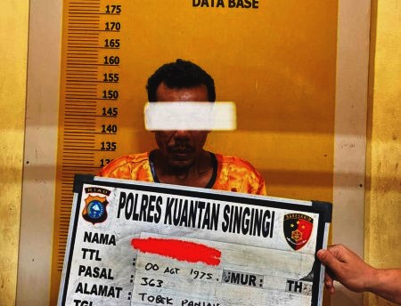 Terpantau CCTV,  Tersangka Curat  di  Teluk Kuantan Dicokok Polisi di Kedai Tuak