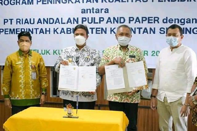 Pemkab Kuansing Jalin Kerjasama dengan PT RAPP Tingkatkan Kualitas Pendidikan