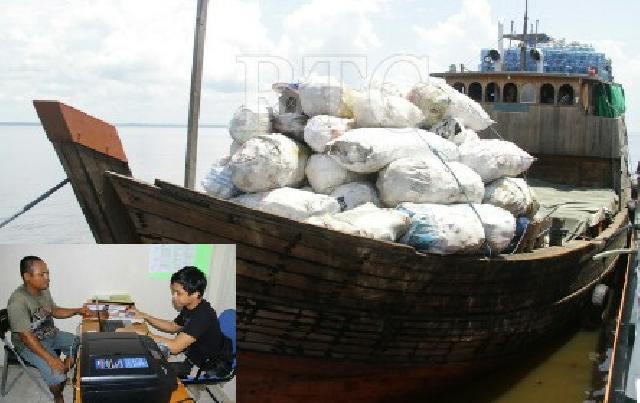 Kapal Tanpa Dokumen Diamankan Tim Mabes Polri di Selatpanjang
