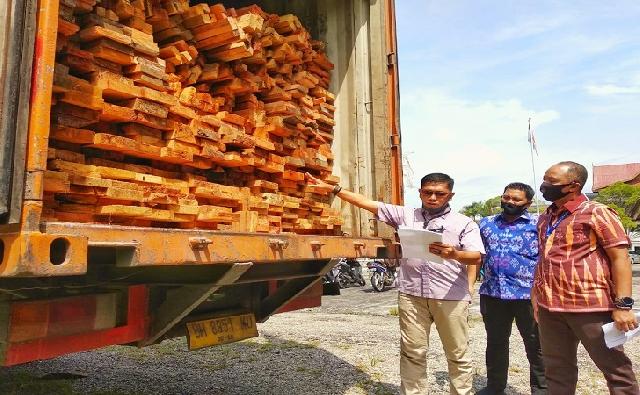 Ilegal Logging Marak Di SM Rimbang Baling, KPH Kuansing Akan Lapor BBKSDA
