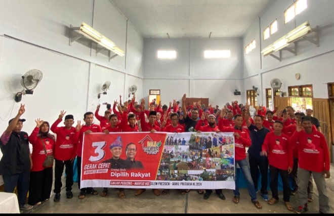 Dikukuhkan, Relawan Siap Antarkan Burhanudin Duduk Jadi Anggota DPRD Riau